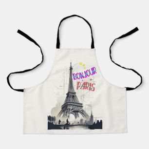 Hallo Farbige Paris Schürze
