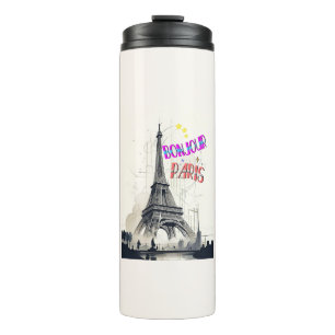 Hallo Farbige Paris Thermosbecher