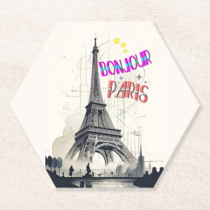 Hallo Farbige Paris Untersetzer