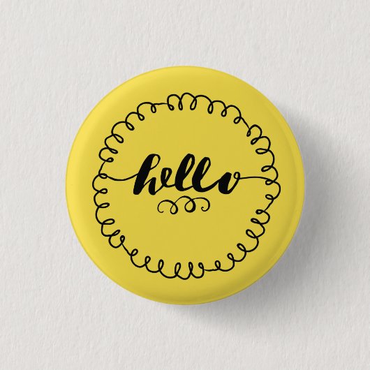 Hallo Flair-Button Button (Vorderseite)