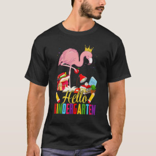 Hallo Flamingo-Lehrer Schüler Zurück T T-Shirt