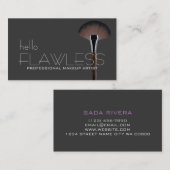Hallo Flawless BERUFLICH MAKEUP ARTIST Visitenkarte (Vorne/Hinten)