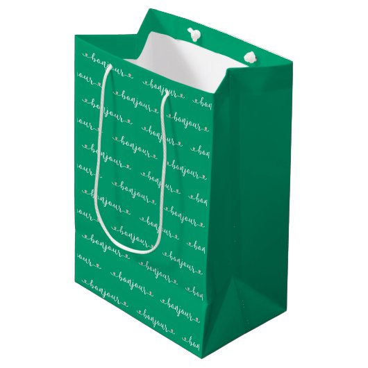 Hallo Fliesen Design Mittlere Geschenktüte (Vorderseite Schrägansicht)