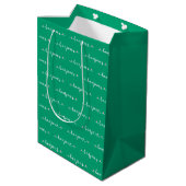 Hallo Fliesen Design Mittlere Geschenktüte (Rückseite Schrägansicht)
