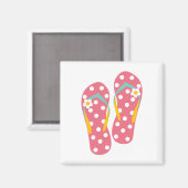 Hallo Flip Flops Magnet (Vorderseite/Rückseite)