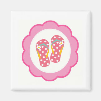 Hallo Flip Flops Magnet
