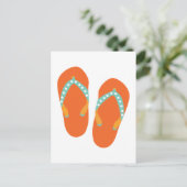 Hallo Flip Flops Postkarte (Stehend Vorderseite)
