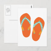 Hallo Flip Flops Postkarte (Vorne/Hinten)