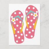 Hallo Flip Flops Postkarte (Vorderseite)