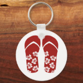 Hallo Flip Flops Schlüsselanhänger (Vorderseite)