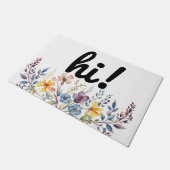 hallo floral fußmatte (Schrägansicht)