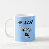 HALLO? - Flugverkehr-Kontrolle Kaffeetasse (Links)