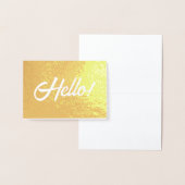 Hallo! Folienkarte (Anzeige)