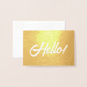 Hallo! Folienkarte (Vorderseite mit Umschlag)