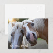 Hallo! Foto Postkarte (Vorne/Hinten)