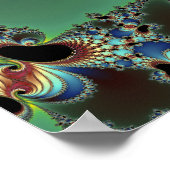 Hallo - Fraktal Poster (Ecke)