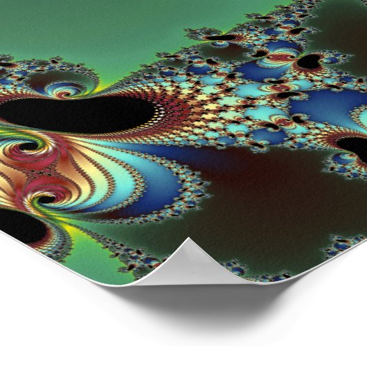 Hallo - Fraktal Poster (Ecke)