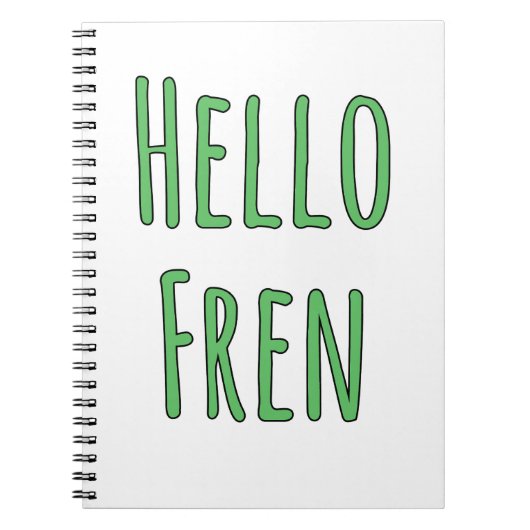 Hallo Fren Notizblock (Vorderseite)