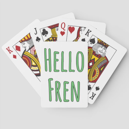 Hallo Fren Spielkarten (Rückseite)