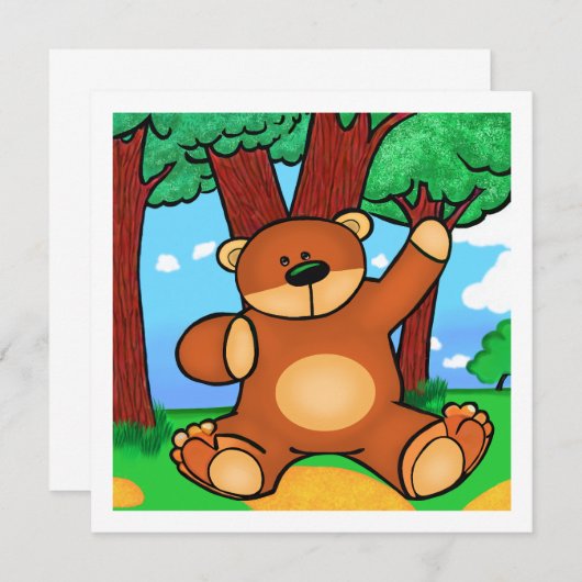 Hallo Freund: Bären in Grassland (Vorne/Hinten)