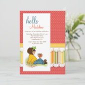 Hallo Freund-Einladung Einladung (Stehend Vorderseite)