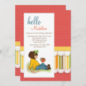 Hallo Freund-Einladung Einladung (Vorne/Hinten)