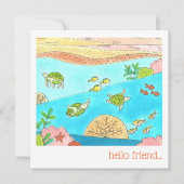 Hallo Freund Mitteilungskarte (Vorderseite)