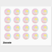 Hallo-Freund-Sticker Runder Aufkleber (Blatt)
