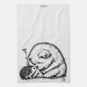 HALLO FREUND • StillWood • Chow & Igel Geschirrtuch (Vertikal)