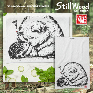 HALLO FREUND • StillWood • Chow & Igel Geschirrtuch