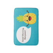 Hallo Freunde! Ananas-Illustration Badematte (Vorderseite Vertikal)