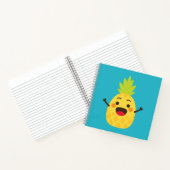 Hallo Freunde! Ananas-Illustration Notizblock (Innenseite)