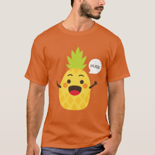 Hallo Freunde! Ananas-Illustration T-Shirt
