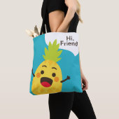 Hallo Freunde! Ananas-Illustration Tasche (Von Nahem)