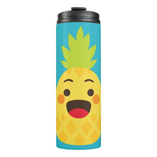 Hallo Freunde! Ananas-Illustration Thermosbecher (Vorderseite)