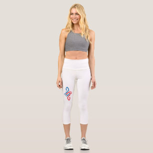 Hallo Freunde Einfaches Glückliches Grußdesign Capri Leggings