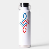 Hallo Freunde Einfaches Glückliches Grußdesign Trinkflasche (Vorne)