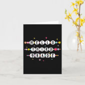 Hallo Freundschaft der dritten Klasse Bracelets zu Karte (Gelbe Blume)