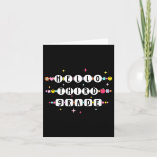 Hallo Freundschaft der dritten Klasse Bracelets zu Karte