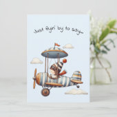 Hallo Freundschaft Kind Fliegende Whimsical Propel Karte (Stehend Vorderseite)