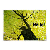 "Hallo!" Friendly Tree Card Karte