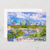 Hallo From Fort Lauderdale, Florida, USA Postkarte (Vorne/Hinten)