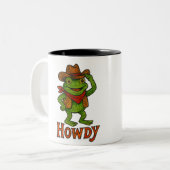 Hallo Frosch Zweifarbige Tasse (Vorderseite Links)