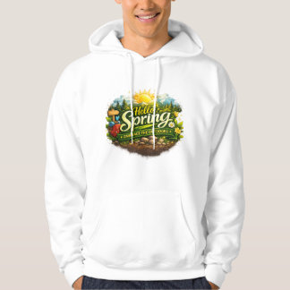 Hallo Frühling-Abenteuer-Logo Hoodie