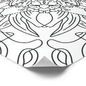 Hallo Frühling: Abstrakte Farbseite der Blume Poster (Ecke)