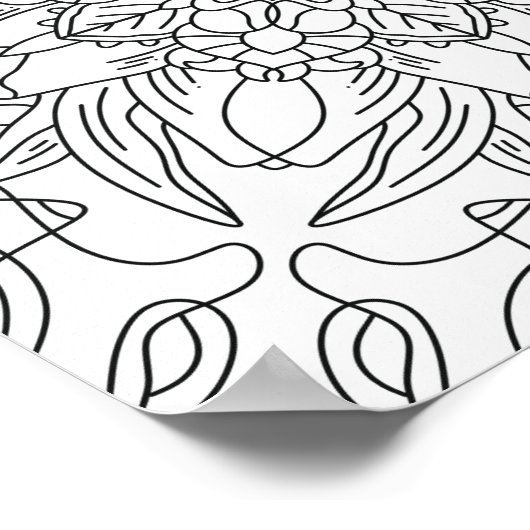 Hallo Frühling: Abstrakte Farbseite der Blume Poster (Ecke)