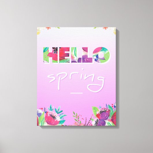 Hallo Frühling, Blume, Leinwand (Vorderseite)
