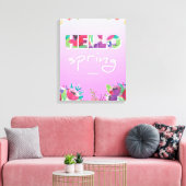 Hallo Frühling, Blume, Leinwand (Insitu (Wohnzimmer))