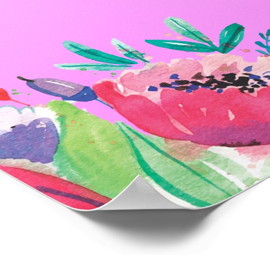 Hallo Frühling, Blume, Poster, Poster (Ecke)