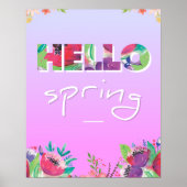 Hallo Frühling, Blume, Poster, Poster (Vorne)